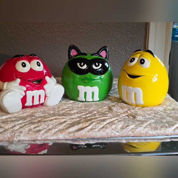Vintage M&M Character Ceramic Canister Set - Picture 1 of 14